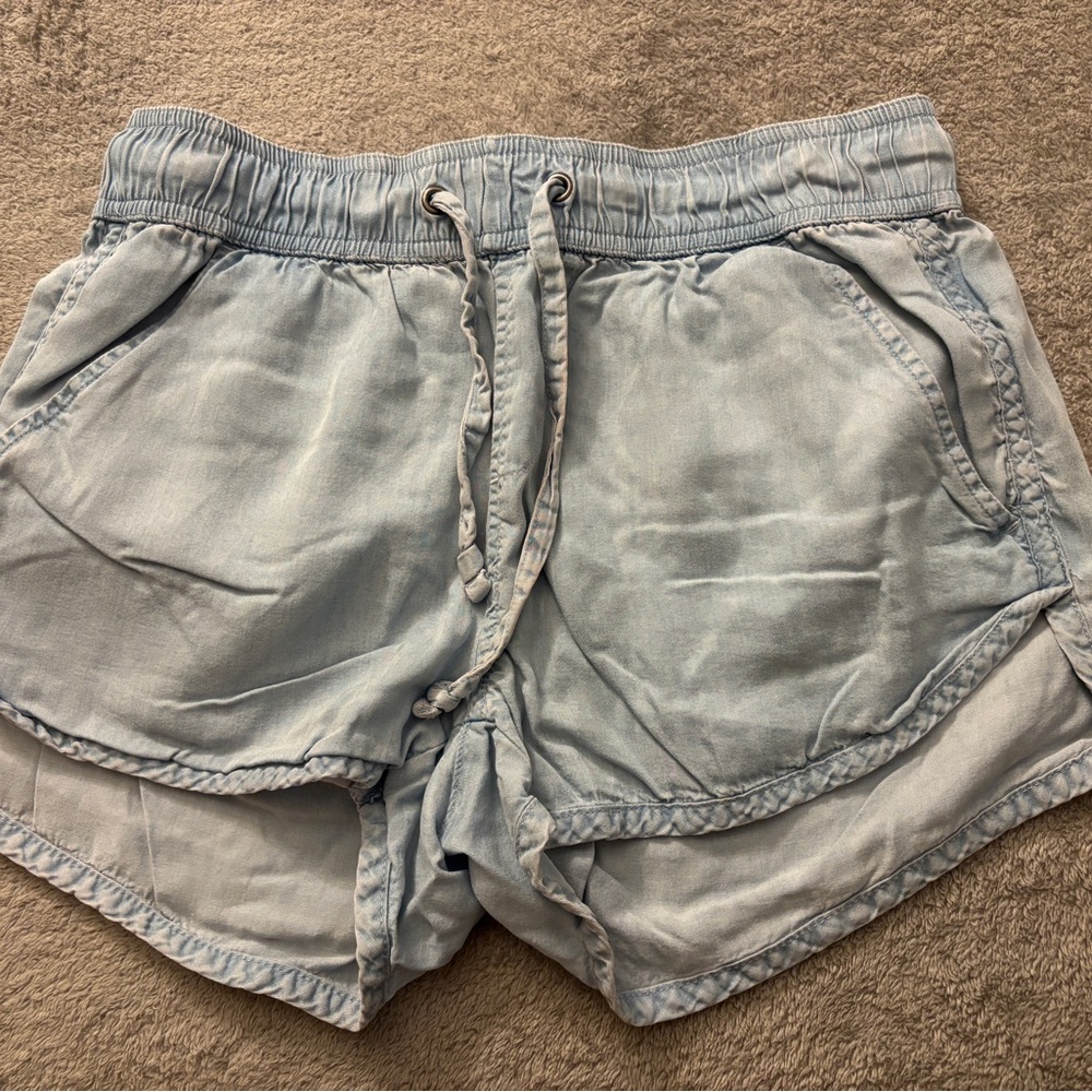 SO Light Blue Athletic Shorts for Women